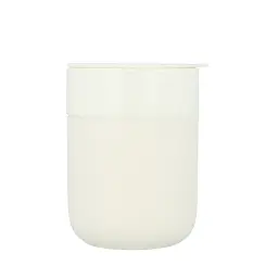 Кавові чашки 295 мл з кришками OldBro Cute Travel Mugs з захисним силіконовим чохлом light Milk - мініатюра 3