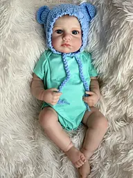 Колекційна силіконова лялька реборн новонароджене немовля reborn Reborn Dolls det0018882 - мініатюра 4
