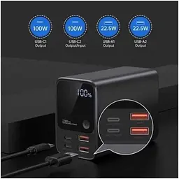 Портативний акумулятор Choetech 27000 мАг B635-BK потужністю 222.5W - мініатюра 2