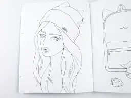 Розмальовка #Girls#Fashion#Cats - Олександра Наята - мініатюра 5
