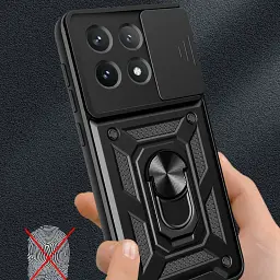 Панель BeCover Military для Poco X6 Pro Black (711157) - мініатюра 5