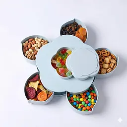 Обертова тарілка для закусок Rotating Fruit Plate