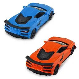 Автомодель - Chevrolet Corvette Z06 2023 (помаранчевий, світло-блакитний), в асортименті - мініатюра 12