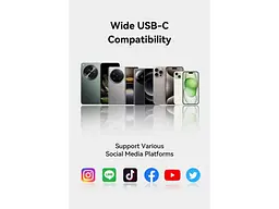 Мікрофонна радіосистема для смартфона Vention USB-C 2-Pack Wireless Lavalier with Charging Case (NCAB0) - мініатюра 5