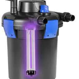 Ставковий фільтр, напірний Kruger Meier PondX UV 4000 з лампою 9 Вт та швидким очищенням для декоративних водойм - мініатюра 10