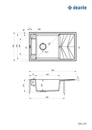 Кухонна мийка DEANTE Magnetic ZRM_N113 - мініатюра 2