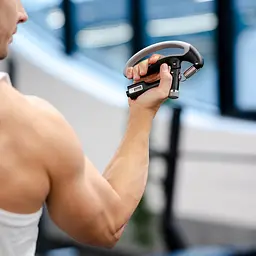 Еспандер регульований Gymtek 10-100кг з лічильником сіро-чорний - мініатюра 8