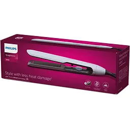 Випрямляч для волосся Philips 5000 ThermoShield 12 режимів біло-сірий (BHS520/00) - мініатюра 2