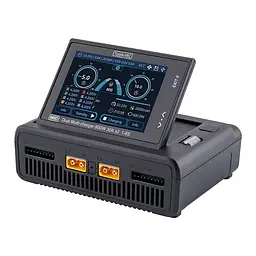 Двоканальний зарядний пристрій ToolkitRC M8D 1600W 50А для FPV 1-8S M6D M7 ADP100 ADP200 Q4AC Q6AC FlyOk Black