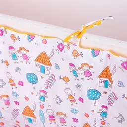 Борт в ліжечко MirSon Kids Time 18-0002 Sweet Home захисний білий - мініатюра 3