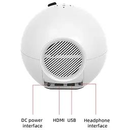 Smart проектор HD (1280x720) на Android портативний XPRO Panoplus Kolo 4000 lm із зовнішнім підключенням до iOS та Android для офісу, домашнього кінотеатру та проведення презентацій + Аеромиша в комплекті (L7KUK7_3699) - мініатюра 2