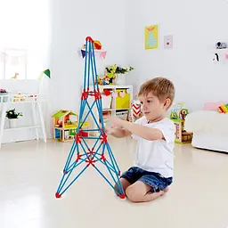 Конструктор Hape Flexistix Ейфелева вежа бамбуковий 62 деталі (E5563) - мініатюра 4