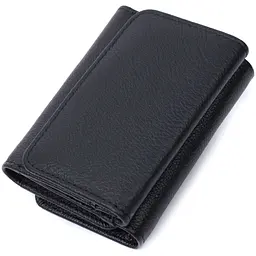 Красиве жіноче портмоне з монетницею з натуральної шкіри ST Leather 22728 чорне - мініатюра 6