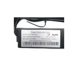 Силовий блок Eserver 19" 9 розеток, кабель 1.8м, алюм. корпус PDU 220В, 16А (WT-2261A-GER-9WAY) - мініатюра 5