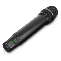 Мікрофон для караоке REAL-EL KM-830, Black, 6.35 мм jack, підключення бездротове, - 60 дБ, радіус дії до 25 м, час роботи до 12 год (EL121900001) - мініатюра 5