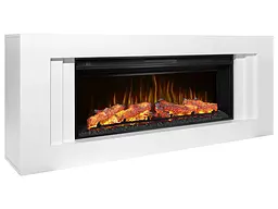 Камінокомплект ArtiFlame Line AF42 з обігрівом і звуком горіння вогню білий - мініатюра 2