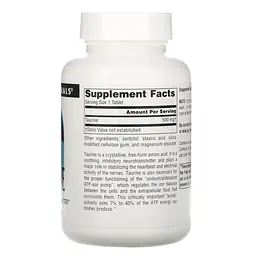Таурин Source Naturals Taurine 500 мг 120 таблеток - мініатюра 2