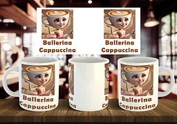 Чашка "Ballerina Cappuccina" 330 мл Червона