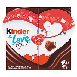 Шоколадні цукерки серця Kinder & Love 107 g