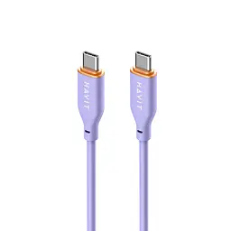 Кабель Type-C to Type-C HAVIT HV-CB603 PD60W 3A 1.2м (гіпереластичний) HAVIT (27824-000)