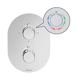 Термостат прихованого монтажу Ravak Chrome CR 067.00 X070075, Хром - мініатюра 5