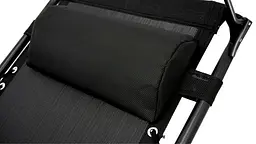Шезлонг GardenLine Relax Black до 130 кг.! - мініатюра 6
