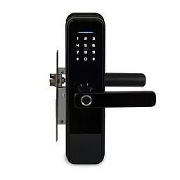 Замок біометричний автономний Trinix TRL-5305BTF Black з Bluetooth, зчитувачем відбитків пальців і карт Mifare (65-00063) - мініатюра 1