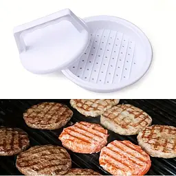 Прес для бургерів та котлет ручна прес-форма для гамбургерів, Kitchen Master Білий 87320 - мініатюра 3