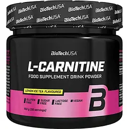 Карнітин BiotechUSA L-Carnitine Drink Powder Лимон-холодный чай 150 г