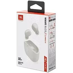 Бездротові навушники JBL Wave Buds білі (JBLWBUDSWHT) - мініатюра 3