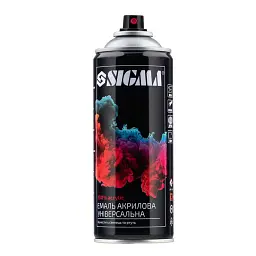 Емаль аерозольна акрилова 400мл RAL 3005 (темно-вишневий глянець) SIGMA (2736941) - мініатюра 2