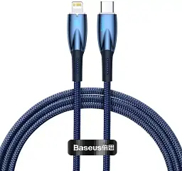 Кабель Baseus Glimmer Series Fast Charging Cable Type-C to Lightning 20W 1m CADH000003 Blue