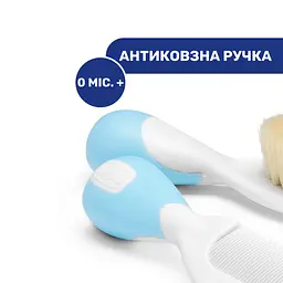 Набір Chicco: щітка натуральна і гребінець, блакитний (06569.20) - мініатюра 5