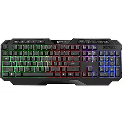 Клавіатура Xtrike ME KB-306 LED USB UA Black (KB-306UA)
