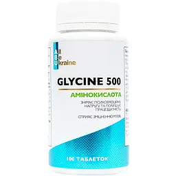 Глицин All be Ukraine Glycine 500 100 таблеток (ABU-01009)