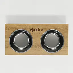 Hollky Base M — миски на підставці для середніх собак та великих котів (2 × 0,95 л) - мініатюра 6