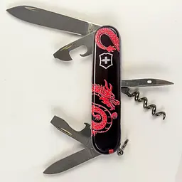 Ніж Victorinox Spartan Zodiac 91мм 12функ чорн/Червоний дракон - мініатюра 2