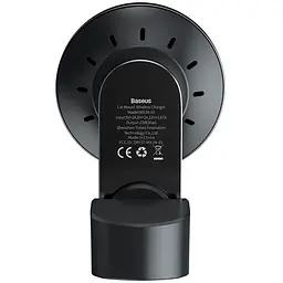 Автомобільний тримач холдер із БЗУ Baseus Big Energy MagSafe 10W WXJN-01 Black - мініатюра 3