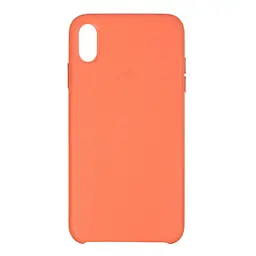 Чехол Original Leather Case для Apple iPhone XS Max Orange (ARM53586)