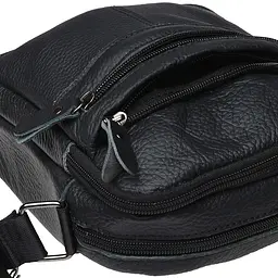 Чоловіча сумка через плече Keizer K11816-black 20х17х7 см Чорний - мініатюра 5