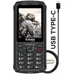 Телефон протиударний Sigma mobile X-treme PR68 Type-C чорний - мініатюра 3