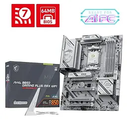 Материнська плата MSI MAG B850 GAMING PLUS MAX WIFI (MAG B850 GAMING PLUS MAX WIFI) (Socket AM5, AMD B850, ATX) - мініатюра 5