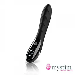 Вибратор Mystim Sizzling Simon eStim с электростимуляцией, 17х4 см., черный