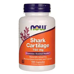 Акульий хрящ Shark Cartilage 750 mg 100 Caps NOW vit0006605