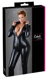 Комбінезон Cottelli Collection Party Jumpsuit Long Sleeves 4XL чорний - мініатюра 2