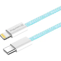 Дата кабель USB-C to Lightning 1.0m 27W blue ColorWay (CW-CBPDCL061-BL) - мініатюра 4