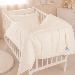 Дитяча постільна білизна MIRSON BABY Poplin Edition Ocean Milky White 110х160см (2200013086253)