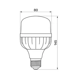 Лампочка TITANUM A80 20W E27 6500К (TL-HA80-20276) - мініатюра 3