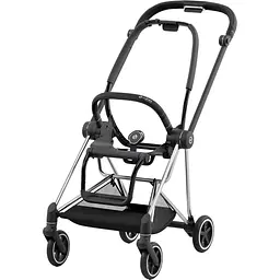 Люлька Cybex Mios Lux R Spring blossom light + Комплект текстилю Cybex Mios Spring blossom light + Шасі для коляски Cybex Mios LS RBA Chrome Black - мініатюра 8