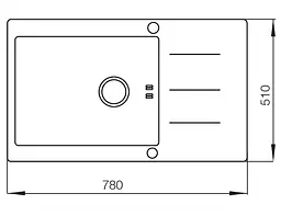 Мийка MIXXUS MX(304)7851-200x1.2-HM-GLASS (MX0574) - мініатюра 2